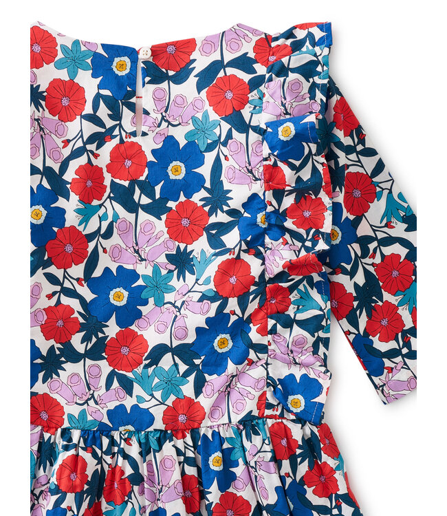 Tea Collection Ruffle Hem Dress - Petals