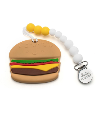 Loulou Lollipop Silicone Teether Set - Burger