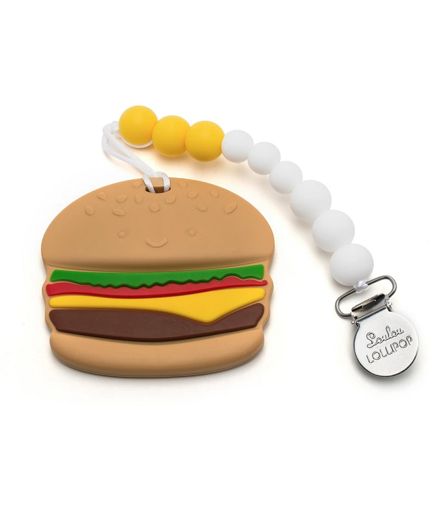 Loulou Lollipop Silicone Teether Set - Burger
