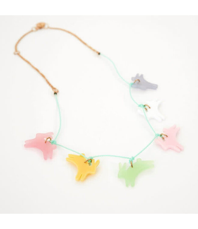 Meri Meri Leaping Bunny Necklace