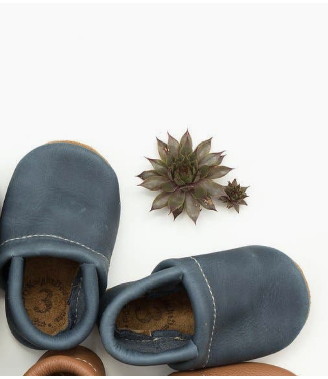 Starry Knight Design Loafer Shoe - Denim