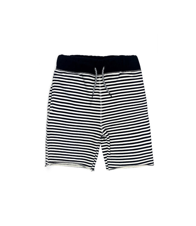 Appaman Camp Shorts - Black White Stripe