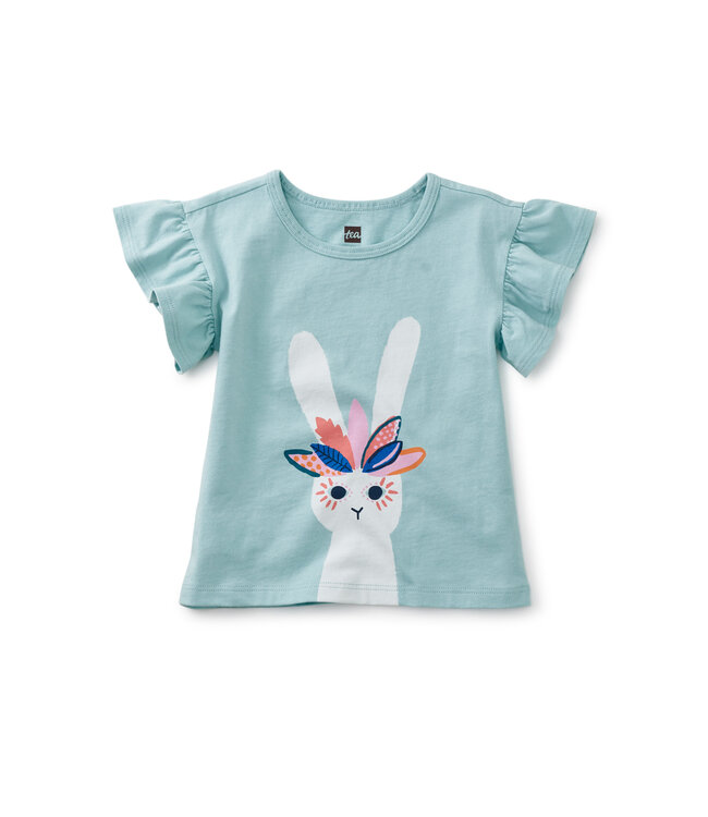 Tea Collection Bunny Flutter Sleeve Baby Tee