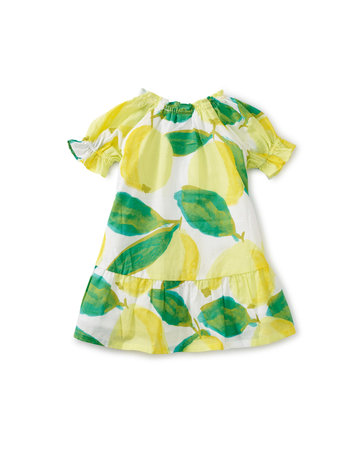 Tea Collection Guava-Go-Go Baby Puff Sleeve Dress