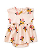 Tea Collection Painted Floral Baby Bodysuit Dress