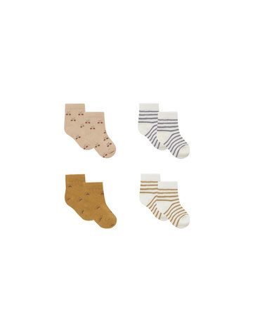 Quincy Mae Printed Baby Sock Set