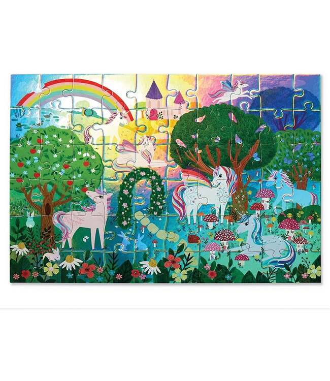 Crocodile Creek 60 pc Foil Puzzle - Sparkling Unicorn