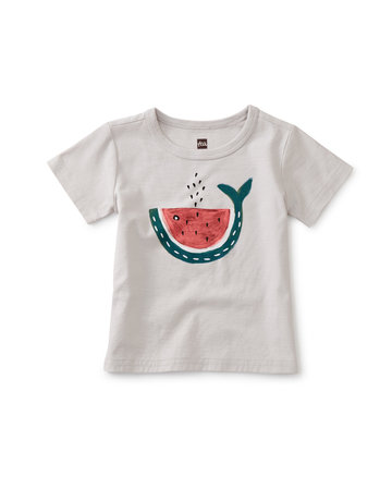 Tea Collection Whale Melon Graphic Tee