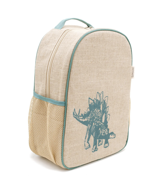 So Young Toddler Backpack - Green Stegosaurus