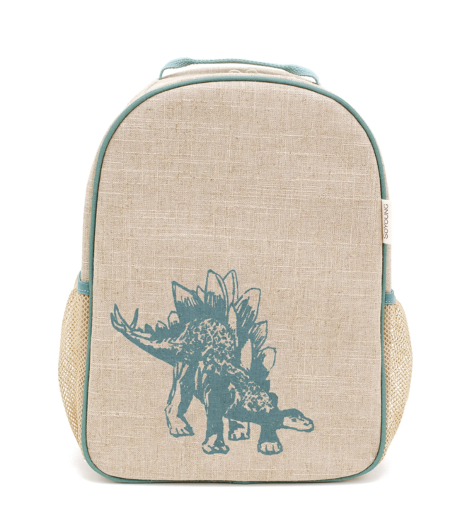 So Young Toddler Backpack - Green Stegosaurus