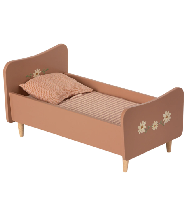 Maileg Wooden Bed Mini - Rose