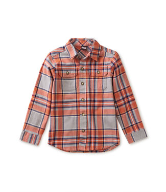 Tea Collection Kobe Plaid Flannel Button Up