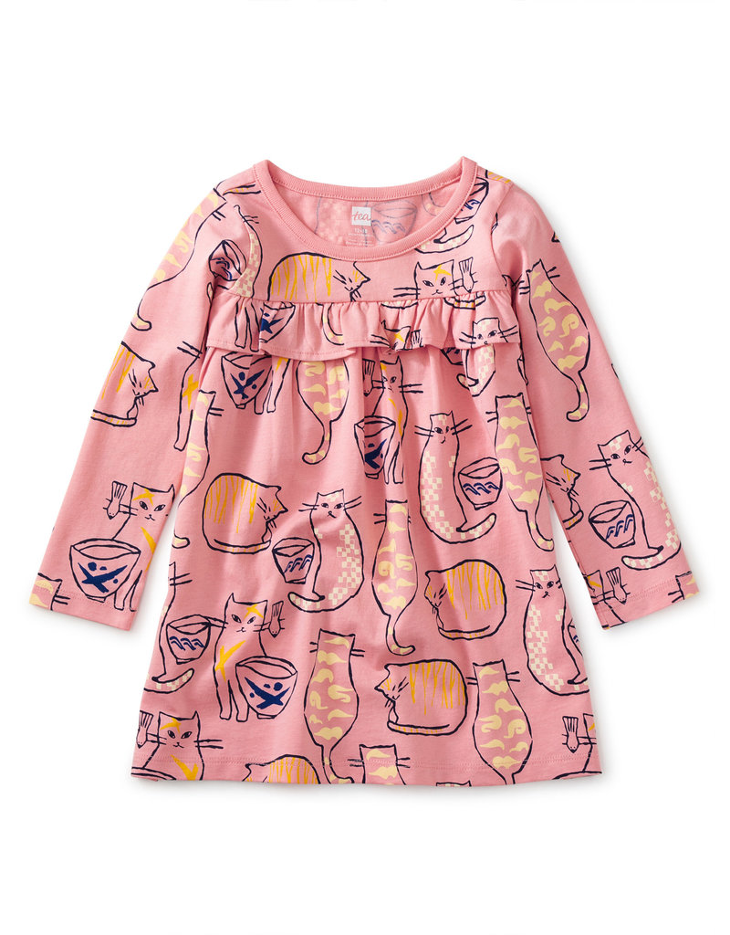 Tea Collection Cat Cafe Empire Baby Dress