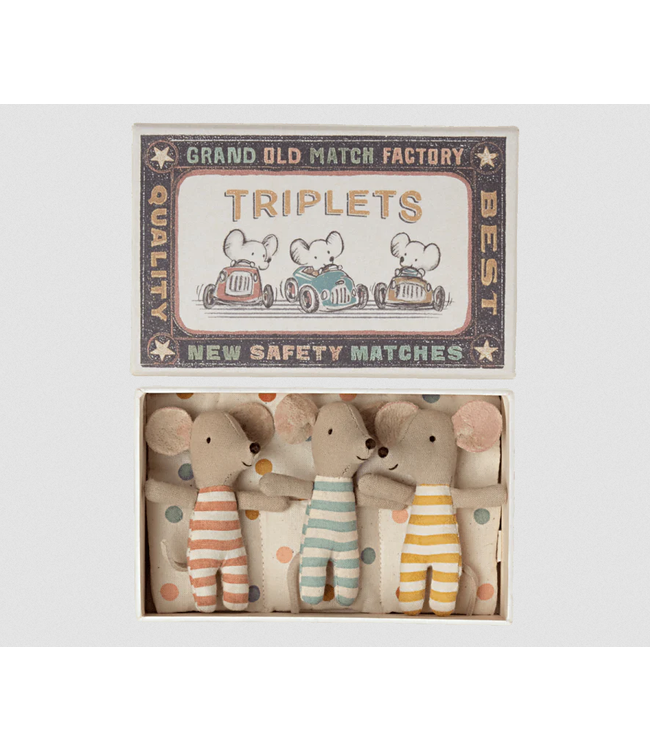 Maileg Baby Triplets in a Box