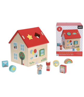 Petit Collage Wooden Shape Sorter Play Set