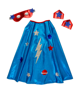Meri Meri Blue Superhero Cape Dress Up
