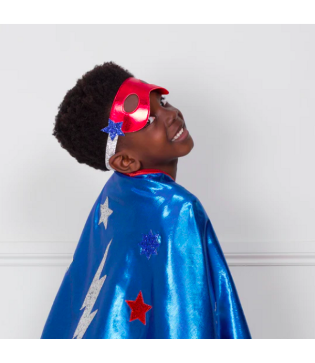 Meri Meri Blue Superhero Cape Dress Up