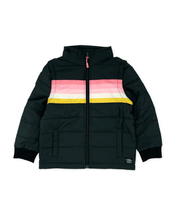 Feather 4 Arrow Sunset Stripe Puffer Jacket