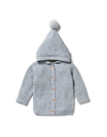 Wilson & Frenchy Knitted Jacket - Sky Fleck