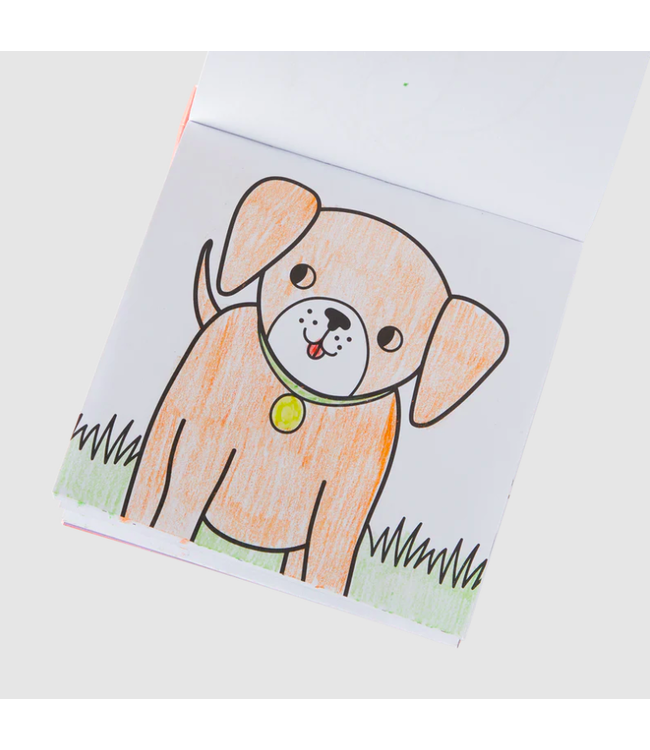 Ooly Carry Along Crayon & Coloring Book Kit - Pet Pals