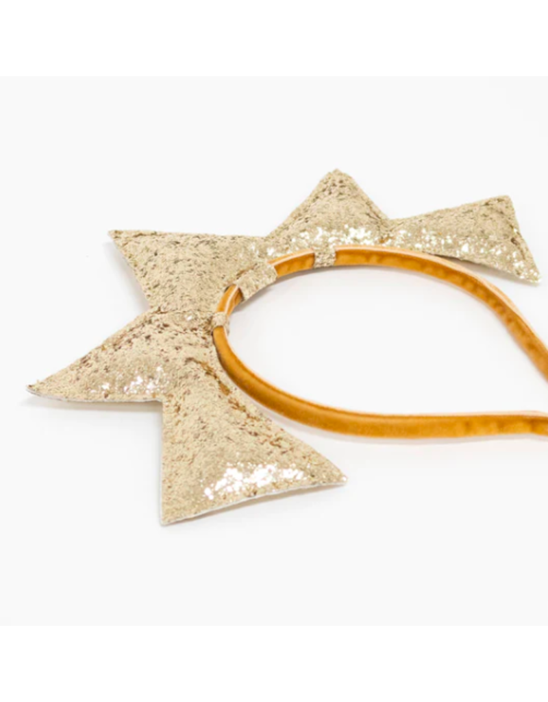 Meri Meri Gold Puffy Star Headband
