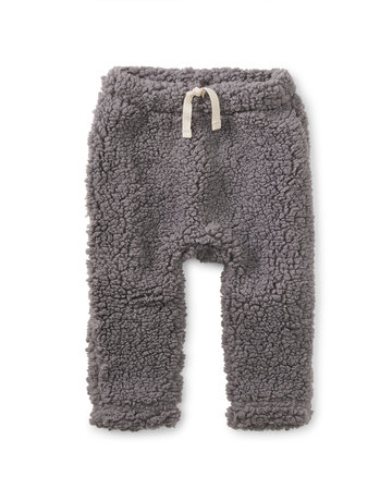 Tea Collection Storm Grey Sherpa Baby Pants