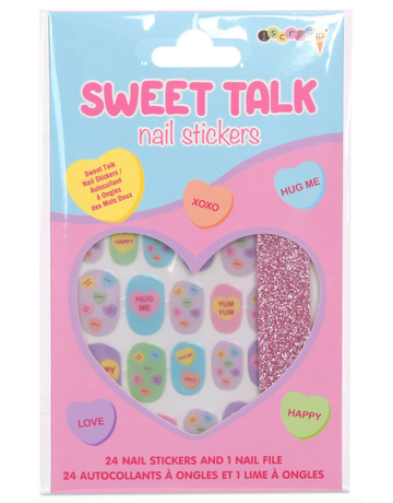 iScream Sweet Talk Nail Stickers and File Set