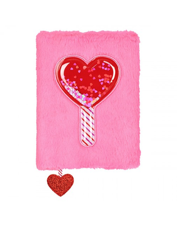iScream Heart Lollipops Furry Journal