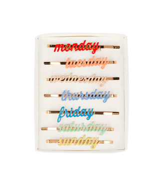 Meri Meri Enamel Week Day Hair Slides