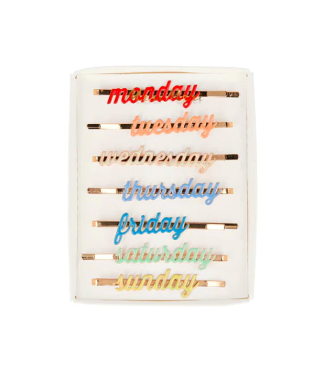 Meri Meri Enamel Week Day Hair Slides
