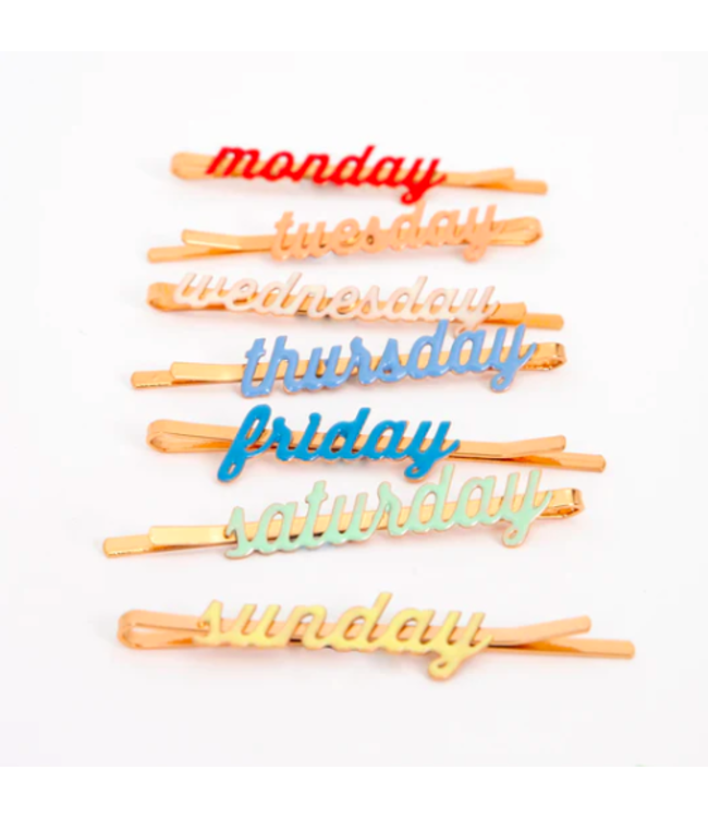 Meri Meri Enamel Week Day Hair Slides