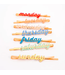 Meri Meri Enamel Week Day Hair Slides