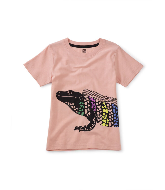 Tea Collection Mosaic Iguana Graphic Tee