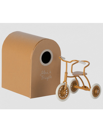 Maileg Abri a Tricycle, Mouse - Ocher