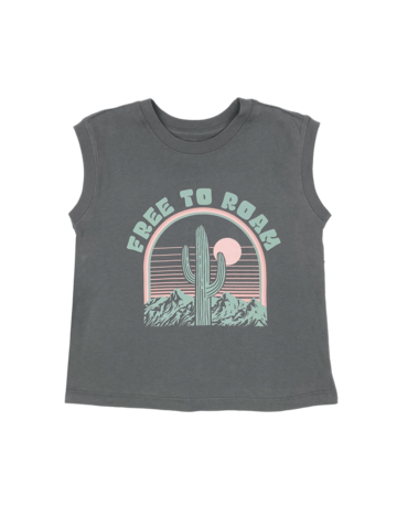 Tiny Whales Free to Roam Muscle Tee