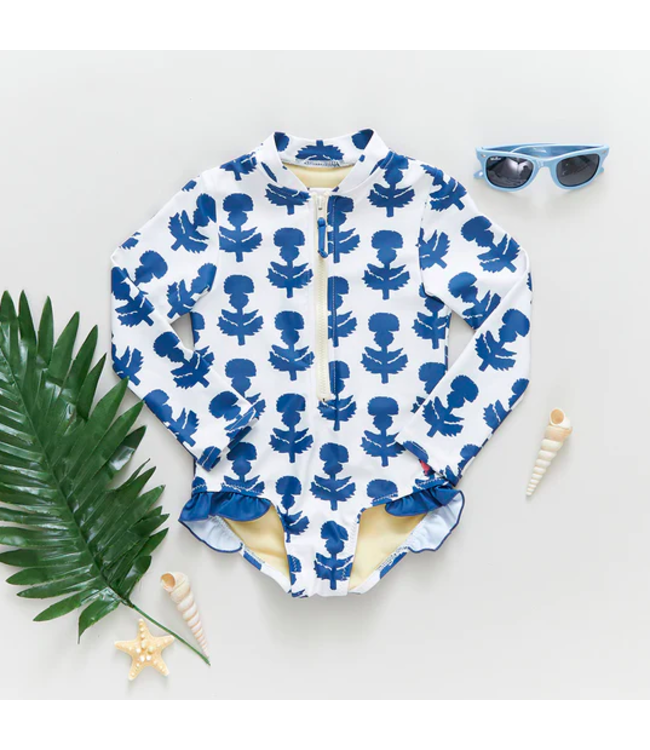 Pink Chicken Baby Arden Suit - Indigo Cornflower