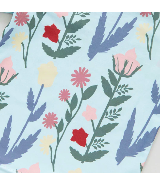 Pink Chicken Rash Guard Set - Paper Floral