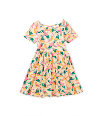 Tea Collection Parrot Polka Ballet Dress