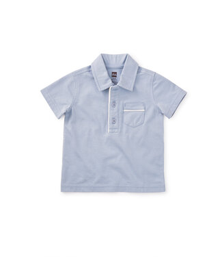 Tea Collection Blue Fog Baby Polo