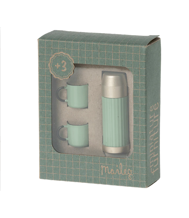 Maileg Thermos & Cups - Mint