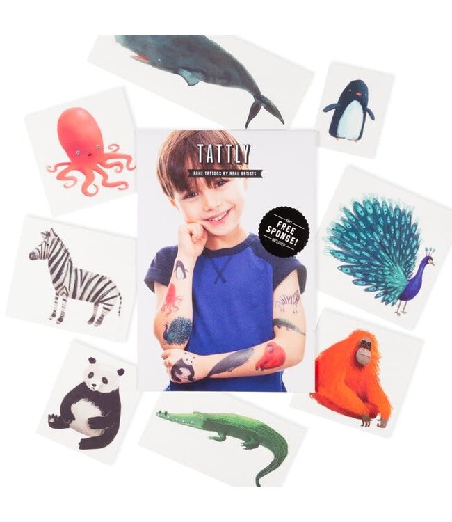 Tattly Wildlife Tattoo Set