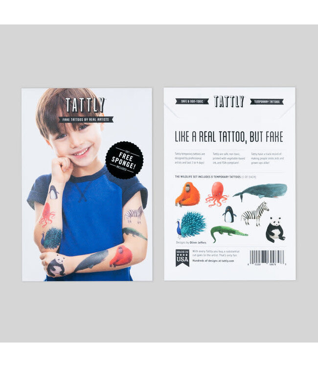 Tattly Wildlife Tattoo Set