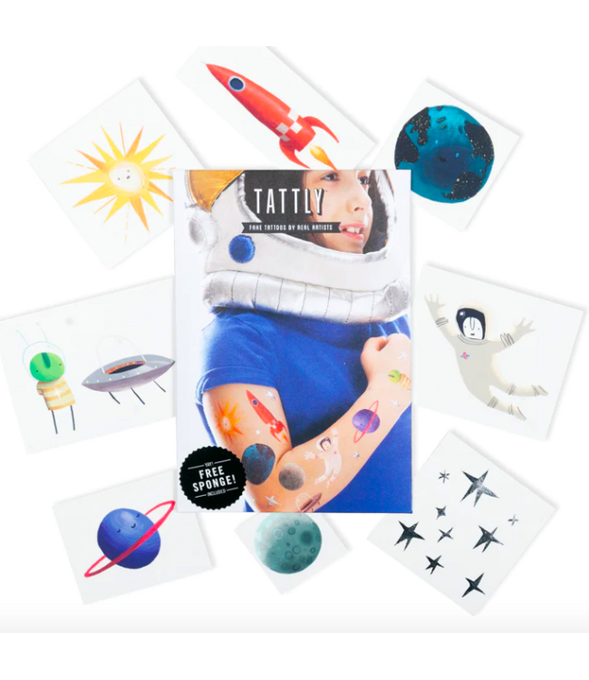 Tattly Space Explorer Tattoo Set