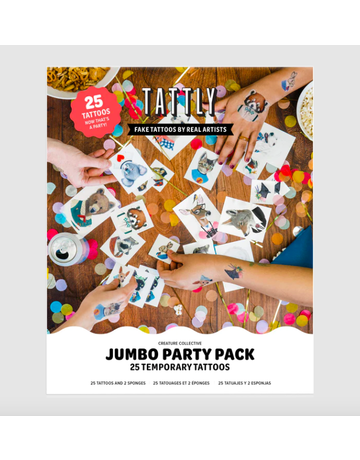 Tattly Creature Jumbo Party Tattoo Pack