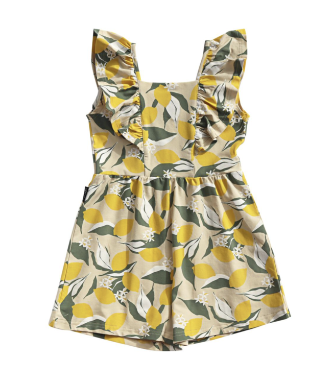 Tiny Tribe Lemon Orchard Ruffle Playsuit