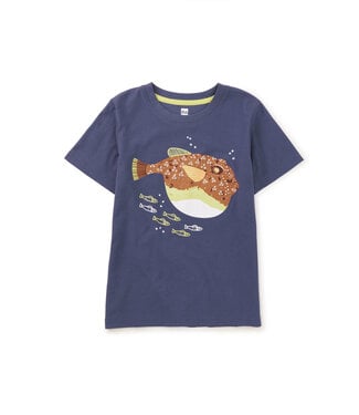 Tea Collection Painted Puffer Graphic Tee