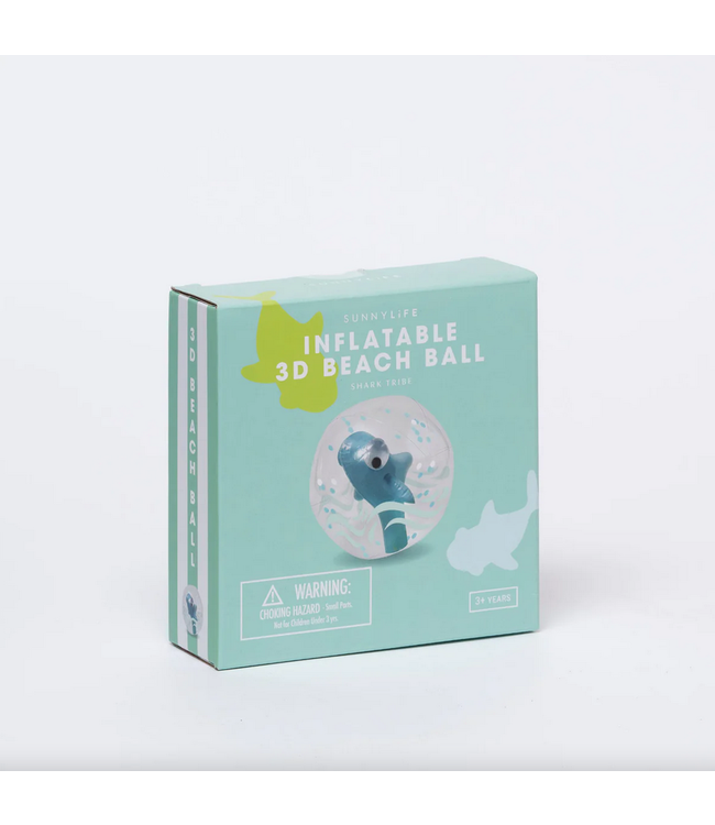 Sunnylife 3D Inflatable Beach Ball - Shark Tribe