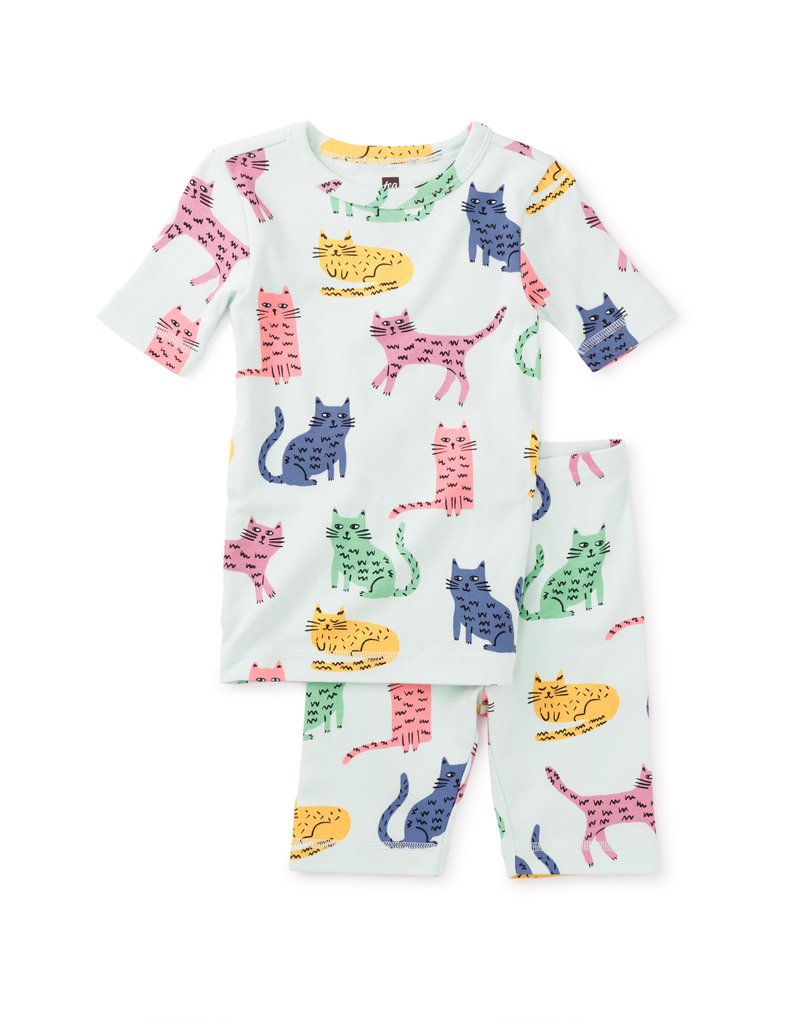 Tea Collection Colorful Cats Pajama Set