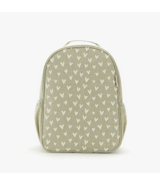 So Young Toddler Backpack - Little Heart Sage