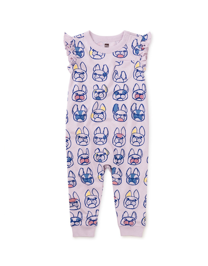 Pocket Flutter Romper - French Bulldogs